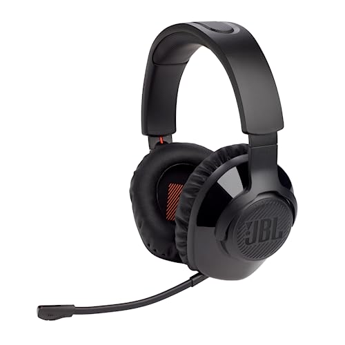 JBL Quantum 350 Over-Ear Gaming Headset & Quantum 400 Over-Ear Gaming Headset – Wired 3,5 mm Klinke und USB – Mit hochklappbarem Boom Mic und QuantumSurround Sound – Schwarz Bild 2