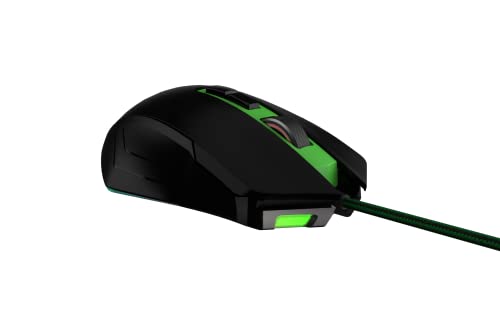 PUSAT V11 Kabelgebundene Gaming-Maus, 10000 DPI, 8 programmierbare Tasten, RGB, DPI-Umschalttaste – Schwarz Bild 3