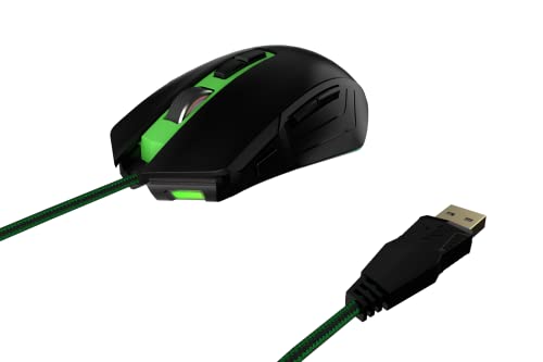 PUSAT V11 Kabelgebundene Gaming-Maus, 10000 DPI, 8 programmierbare Tasten, RGB, DPI-Umschalttaste – Schwarz Bild 5
