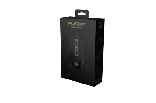 PUSAT V11 Kabelgebundene Gaming-Maus, 10000 DPI, 8 programmierbare Tasten, RGB, DPI-Umschalttaste – Schwarz Bild 6