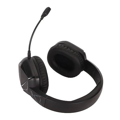 BT 5.2 Kabelloses Gaming-Headset, Stereo-Headset, Multifunktionale RGB-Beleuchtung, Geräuschunterdrückung, Abnehmbares Mikrofon für Laptop-Computer-PC-Gaming (schwarz) Bild 6
