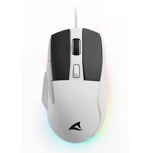 Sharkoon Skiller SGM35 White, Optical Gaming Maus, RGB, PBT Button Bild 2