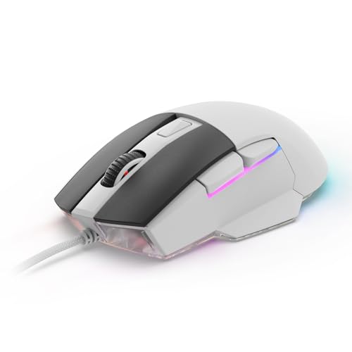 Sharkoon Skiller SGM35 White, Optical Gaming Maus, RGB, PBT Button Bild 5