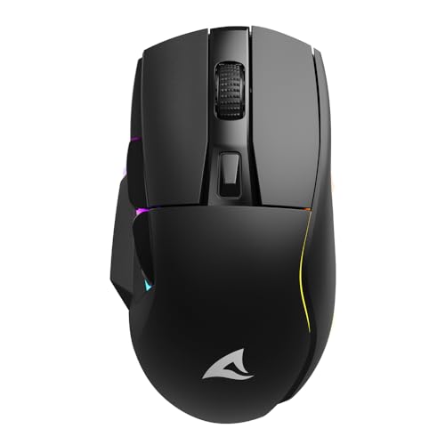 Sharkoon Skiller SGM50W Black, Wireless Optical Gaming Maus, RGB, PBT Button Bild 1