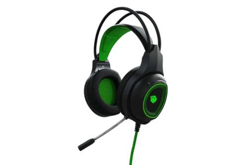 PUSAT Gaming Headset Lite, USB, 40 mm Treiber, Stereo Sound, Leicht, Control Pod – Schwarz Bild 1
