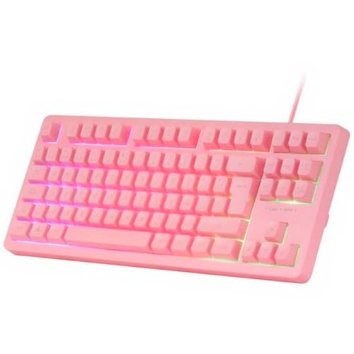 Mars Gaming MCP-RGB3, Spanisch, Spieler Set Feste RGB Tastatur + Gaming Maus Flow 3200 DPI + Headset + Mauspad XXL, Pink Bild 4