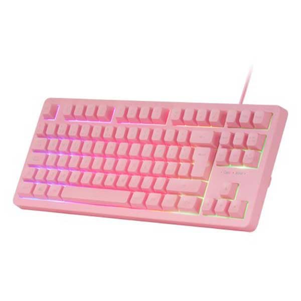 MARSGAMING RGB, MCP Gaming-Tastatur Fixed + Gaming-Maus Flow 3200 DPI + Over-Ear Headset + XXL Mousepad, Pink, Portugiesisch Sprache Bild 4