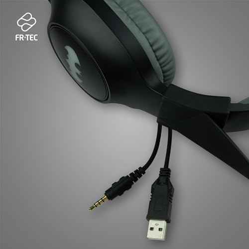 FRTEC - Gaming-Headset Batman mit abnehmbaren dunklen Ritterohren, Kabel und RGB-LED-Licht, für PlayStation 5, PS4, Xbox Series X/S, Xbox One, Nintendo Switch, PC, Mac Bild 5