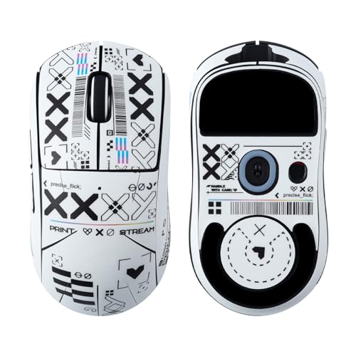 Logitech G PRO X Maus-Griffband, rutschfest, superleichte Gaming-Maus, schweißresistent, selbstklebend, professionelles Mäusehaut-Upgrade (weiß) Bild 1