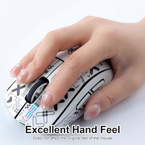 Logitech G PRO X Maus-Griffband, rutschfest, superleichte Gaming-Maus, schweißresistent, selbstklebend, professionelles Mäusehaut-Upgrade (weiß) Bild 2