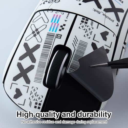 Logitech G PRO X Maus-Griffband, rutschfest, superleichte Gaming-Maus, schweißresistent, selbstklebend, professionelles Mäusehaut-Upgrade (weiß) Bild 4