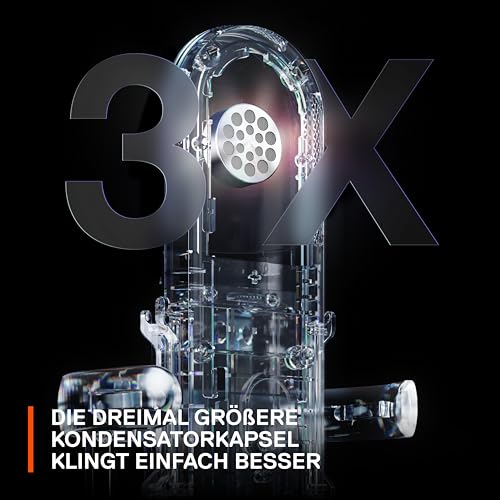 SteelSeries Alias USB-Mikrofon für PC – 3 Mal größere Kapsel fürs Gaming, Streaming und Podcasting – KI-gestützte Geräuschunterdrückung – LED-Stummschalttaste + Pegelüberwachung – Stoßdämpfer Bild 4