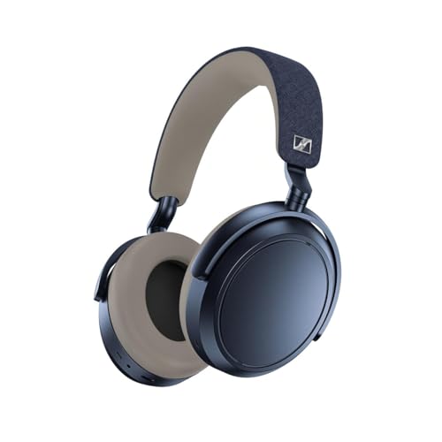 Sennheiser Momentum 4 Wireless Noise Cancelling Headphones – Bluetooth Kopfhörer Headset für kristallklare Anrufe mit adaptiver Geräuschunterdrückung, Over-Ear, 60 h Akku, faltbar, Denim Bild 1