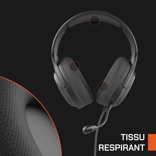 NOVA GAMING Australis – kabelgebundenes Gaming-Headset mit abnehmbarem Mikrofon – leichtes und Komfortables Gaming-Zubehör – Multi-Plattform-kompatibel (PC, PS4-5 und Switch) – Schwarz Bild 4