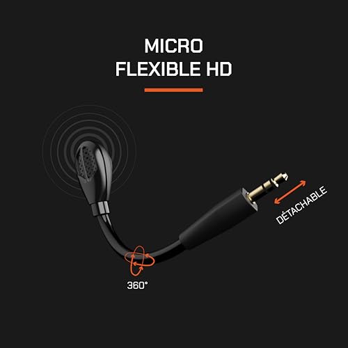 NOVA GAMING Australis – kabelgebundenes Gaming-Headset mit abnehmbarem Mikrofon – leichtes und Komfortables Gaming-Zubehör – Multi-Plattform-kompatibel (PC, PS4-5 und Switch) – Schwarz Bild 6