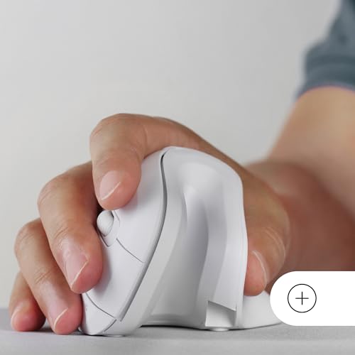 Mars Gaming MMW-ERGOPRO Weiß, Ergonomische Vertikale Kabellose Maus, Gefaltetes Design, Optischer Sensor 3200DPI, Huano-Schalter, Kabelloser Empfänger 2.4GHz, Multi-Plattform Support Bild 6