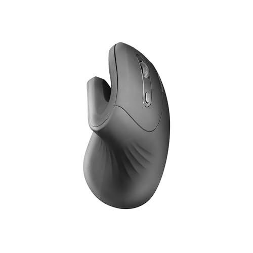 Mars Gaming MMW-ERGOPRO Schwarz, Ergonomische Vertikale Kabellose Maus, Gefaltetes Design, Optischer Sensor 3200DPI, Huano-Schalter, Kabelloser Empfänger 2.4GHz, Multi-Plattform Support Bild 1