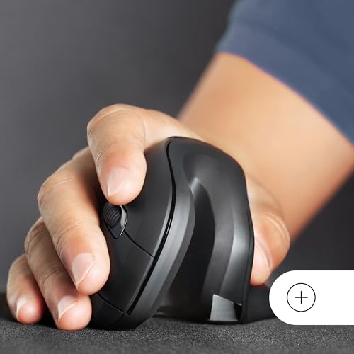 Mars Gaming MMW-ERGOPRO Schwarz, Ergonomische Vertikale Kabellose Maus, Gefaltetes Design, Optischer Sensor 3200DPI, Huano-Schalter, Kabelloser Empfänger 2.4GHz, Multi-Plattform Support Bild 6
