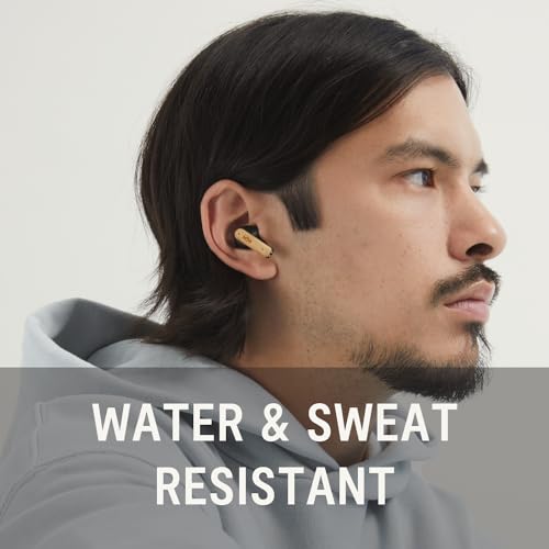 House of Marley Little Bird True Wireless Bluetooth Kopfhörer – IPX4 Kopfhörer kabellos mit Mikrofon, 24 Stunden Wiedergabezeit, In-Ear Ohrhörer klein, USB-C-Schnellladecase, Schwarz Bild 6