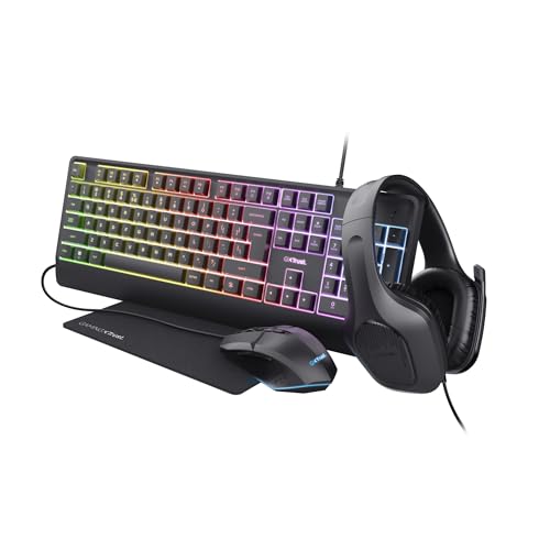 Trust Gaming GXT 792 Quadrox 4-in-1-Gaming-Paket QWERTY NL Layout Bild 1