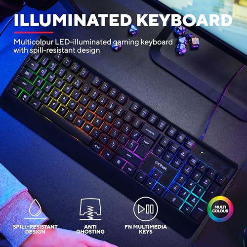 Trust Gaming GXT 792 Quadrox 4-in-1-Gaming-Paket QWERTY NL Layout Bild 6
