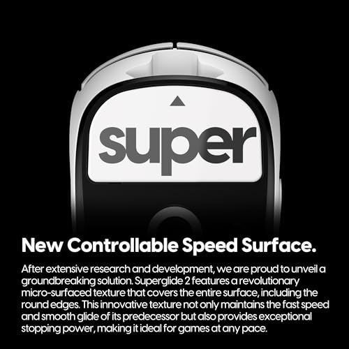 Pulsar Gaming Gears Superglide2 Mausfüße mit strukturierter Oberfläche für Logitech G Pro X Superlight2 mit Ultra strapazierfähigem Glas, Glatte und langlebige Sohle für Logitech G Pro X Superlight2, Bild 2