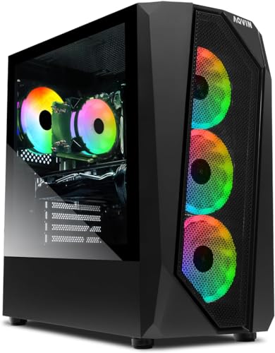 AQVIN AQ30 Gaming PC Desktop Tower - Intel Core i7 Prozessor bis zu 4,0 GHz GeForce GTX 1660 Super 6GB GDDR6 HDMI 1TB SSD 32GB DDR4 RAM RGB Tastatur Maus Windows 10 Pro WiFi Bild 3