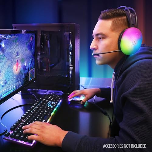 ENHANCE Voltaic 2 Gaming-Maus – PC-Maus mit 7 Programmierbaren Tasten, 7000 DPI, Ergonomische Maus mit Klarem Schaltkreisdesign – Software im Lieferumfang Enthalten Bild 3