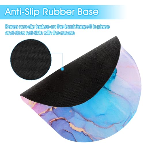 Dimeho Kleines Mauspad waschbar rutschfest Mauspad mit bequemer Gummiunterseite für Zuhause Büro Reisen Kleiner Platz nimmt nur Platz für Handgelenk und Maus EIN 15,2 x 17,8 cm Bild 4