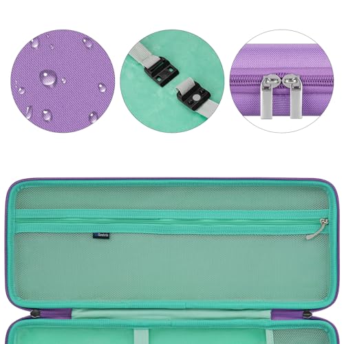 Geekria Tastatur- und Maus-Combo-Case, Hartschalen-Reiseetui für kompakte 84-Tasten Ultra-Slim-Gaming-Tastatur, kompatibel mit Logitech POP Keys/POP ICON Combo (Daydream Mint) Bild 2