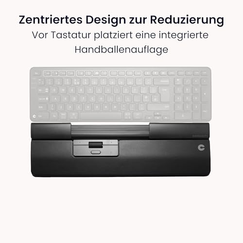 Contour Design SliderMouse Pro Ergonomische Büromaus zur Reduzierung der Belastung von Handgelenk, Schulter und Unterarm | Design für Produktivität Plug & Play PC Desktop Mac - Kabellos - Schlank Bild 2
