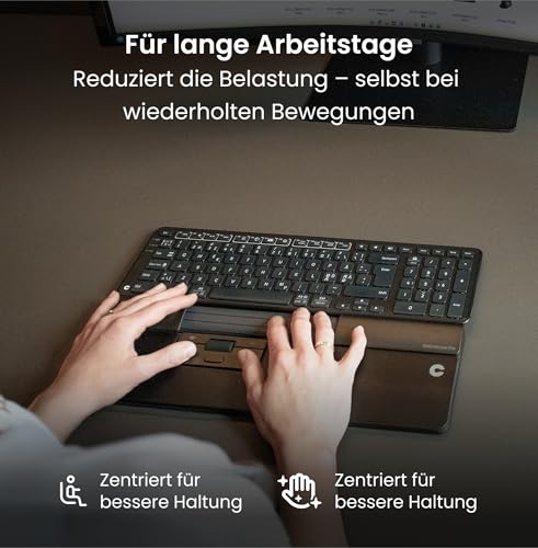 Contour Design SliderMouse Pro Ergonomische Büromaus zur Reduzierung der Belastung von Handgelenk, Schulter und Unterarm | Design für Produktivität Plug & Play PC Desktop Mac - Kabellos - Schlank Bild 6