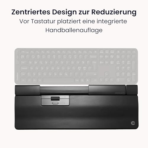 Contour Design SliderMouse Pro Ergonomische Büromaus zur Reduzierung der Belastung von Handgelenk, Schulter und Unterarm | Design für Produktivität Plug & Play PC Desktop Mac - Kabellos - Erweitert Bild 2