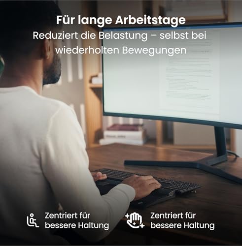 Contour Design SliderMouse Pro Ergonomische Büromaus zur Reduzierung der Belastung von Handgelenk, Schulter und Unterarm | Design für Produktivität Plug & Play PC Desktop Mac - Kabellos - Erweitert Bild 6