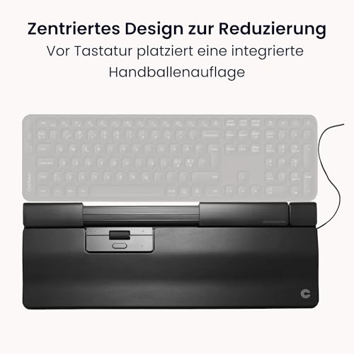 Contour Design SliderMouse Pro Ergonomische Büromaus zur Reduzierung der Belastung von Handgelenk, Schulter und Unterarm | Design für Produktivität Plug & Play PC Desktop Mac - Verdrahtet - Erweitert Bild 2