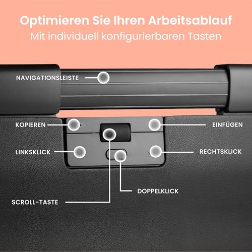 Contour Design SliderMouse Pro Ergonomische Büromaus zur Reduzierung der Belastung von Handgelenk, Schulter und Unterarm | Design für Produktivität Plug & Play PC Desktop Mac - Verdrahtet - Erweitert Bild 7