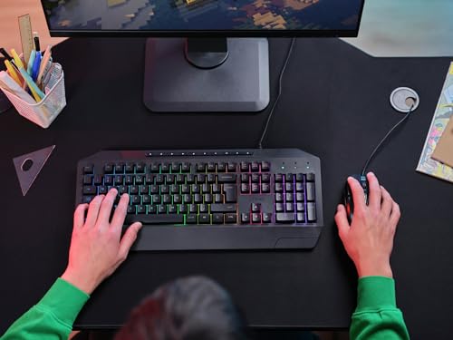 Trust Gaming GXT 836 Evocx Gaming Tastatur mit Deutsches QWERTZ Layout, 78% Recyclingkunststoff, RGB-Beleuchtung, Anti-Ghosting, Medientasten, Gaming Keyboard USB für PC/Laptop - Schwarz Bild 7