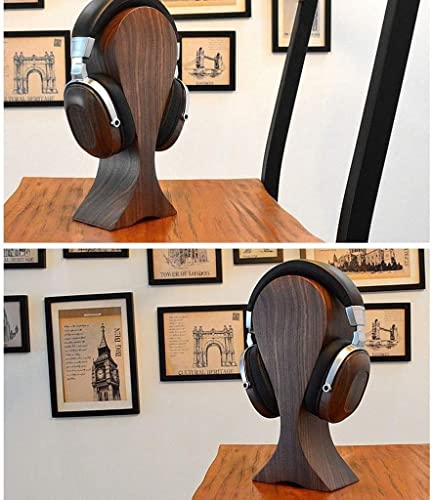 GAENZA Neu Flacher Headset-Halter, Gaming-Kopfhörerständer, Schwarzer Walnuss-Kopfhörerhalter, Holz-Headset-Aufhänger Headset Halterung Bild 7
