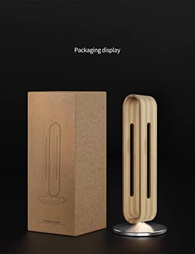 GAENZA Neu Prägnanter Kopfhörerhalter aus Holz, Kopfhörerständer aus Aluminium, Headset-Halter, Gaming-Headset-Aufhänger, Aufbewahrungszubehör Headset Halterung Bild 7