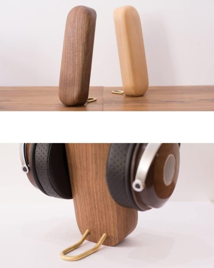 GAENZA Neu Headset-Halter, Gaming-Kopfhörerständer, universeller Holz-Kopfhörerhalter, Desktop-Display-Regal für Gaming-Headset-Aufhänger Headset Halterung Bild 4