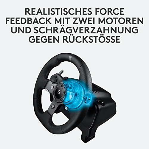 Logitech G G920 Driving Force Gaming Rennlenkrad, Zweimotoriges Force Feedback+A10 Gaming-Headset Gen 2 Kabelgebundenes Headsetfür Xbox Series XS, Xbox One, PC - Schwarz Bild 3