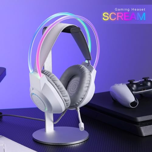 Redragon H231 Verkabelte Gaming Kopfhörer, Stereo Surround Sound, 40mm Treiber, Leder Schaumstoff Ohrpolster, Geräuschunterdrückung Mikrofon, Multi-Platforms funktioniert mit PC/PS4/5/NS/Xbox-one Bild 2