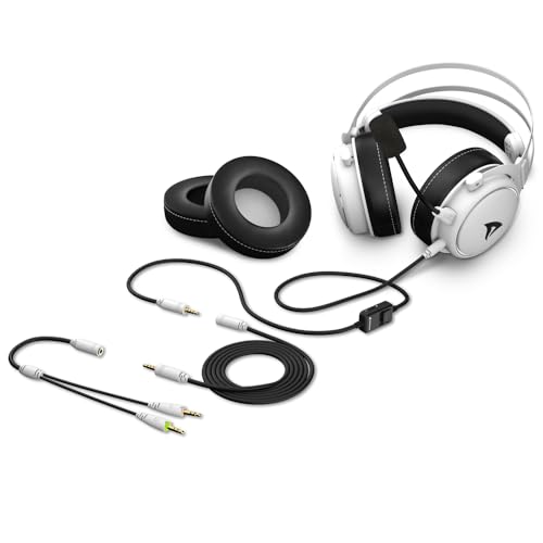 Sharkoon Skiller SGH50 Weiß, Hi-Res Audio Gaming Headset, Ohrumschließend Bild 6