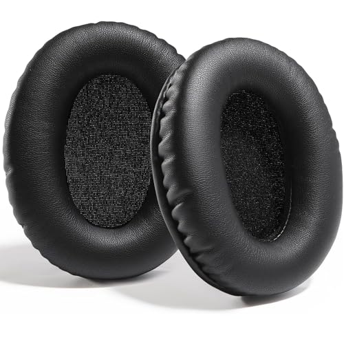 Professionelle PU-Leder Ersatz Ohrpolster für Kingston HyperX Cloud II/Cloud 2 / Cloud 1 Polster, Verwendet hochwertigen Memory-Schaumstoff (Eiweißleder-Schwarz) Bild 1