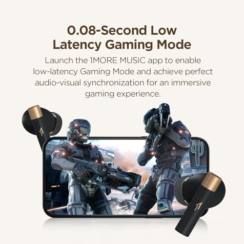 1MORE Q30 Active Noise Cancelling Kopfhörer, Kopfhörer Kabellos mit 42dB Adaptiver Geräuschunterdrückung, Bluetooth 5.3 In Ear Noise Cancelling Ohrhörer, 6 Mikrofonen, Räumlichem Audio, 30H Spielzeit Bild 6