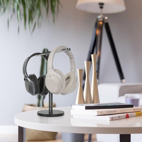 GEEKRIA Aluminiumlegierung Dual Kopfhörer Ständer für Over-Ear Kopfhörer, Gaming Headset Halter, Schreibtisch Display-Aufhänger mit Solider Schwerer Basis Kompatibel mit Beats, Bose, Sony, AKG, ATH Bild 6