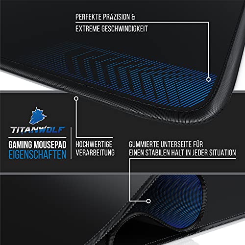 TITANWOLF Übergröße Mauspad Gaming 1000x600mm XXXL Mousepad groß mit Motiv Tischunterlage Large Size verbessert Präzision und Geschwindigkeit XXL Bild 3