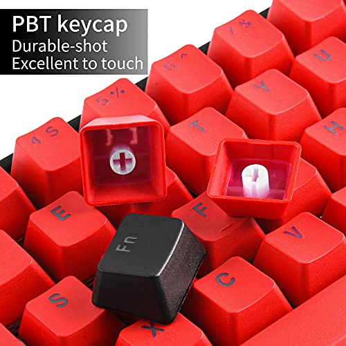 SOLIDEE 60% Wired mechanische Gaming-Tastatur,RGB Hintergrundbeleuchtung,Anti-Ghosting NKRO,programmierbare Makrotasten,61 Tasten Hot Swappable Tastatur für PS4(Gateron Optical Yellow,61 Milan) Bild 6