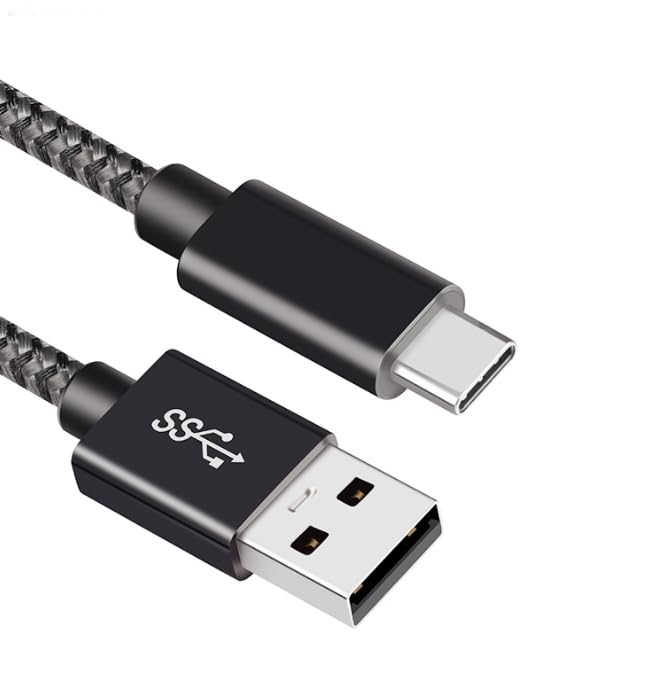 USB-C-Ladekabel, 1 m, kompatibel mit Corsair Virtuoso RGB SE, XT, HS75 XB, HS80 Wireless High-Fidelity-Gaming-Headset Bild 4