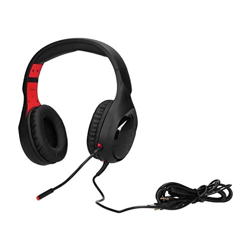 Jectse Stereo-Gaming-Headsets, Over-Ear-Kopfhörer mit Rhombenstreifen, Einstellbarer Dual-Mode-Spielkopfhörer mit Biegsamem Mikrofon-LED-Licht, für Laptop (Mit 3,5-mm-Stecker) Bild 2
